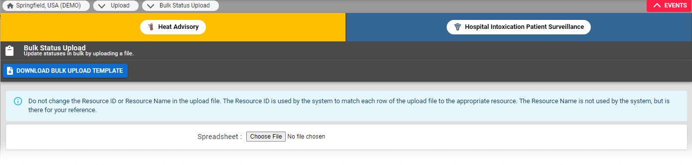 EMResource Update Status Types in Bulk